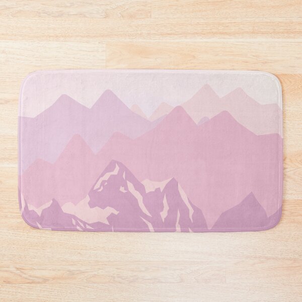 Item preview, Pink Mountains Abstract Minimalist Art Landscape designed and sold by Vimbuy.