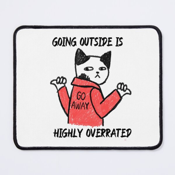 Item preview, going outside is highly overrated - funny introvert  designed and sold by Hoetoons.