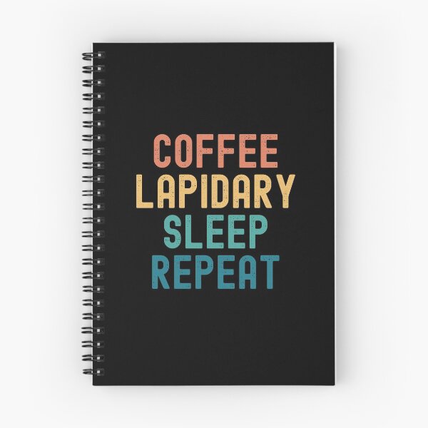 Item preview, Coffee Lapidary Sleep Repeat - Funny Lapidary & Coffee Gift designed and sold by kindxinn.
