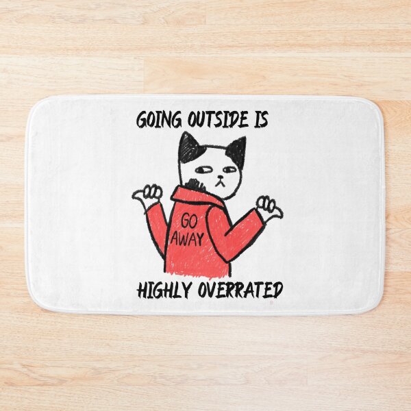 Item preview, going outside is highly overrated - funny introvert  designed and sold by Hoetoons.