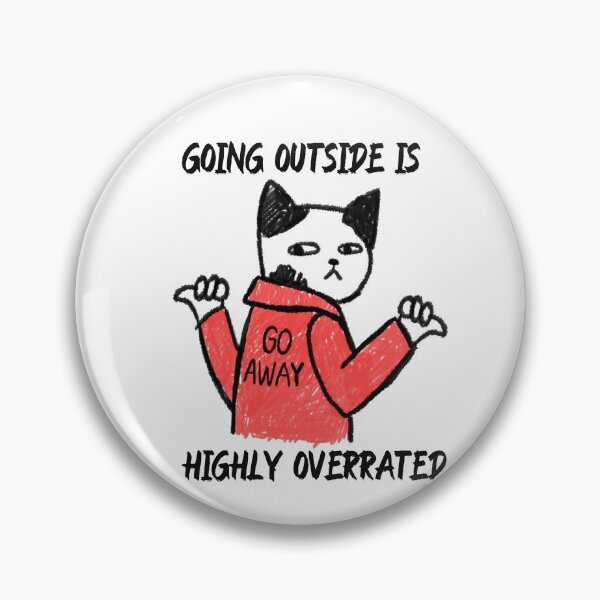 Item preview, going outside is highly overrated - funny introvert  designed and sold by Hoetoons.