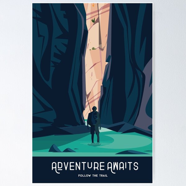 Vista previa del artículo con la obra «Cartel de viaje del Parque Nacional Zion.», diseñado y vendido por Arctic frame studio.