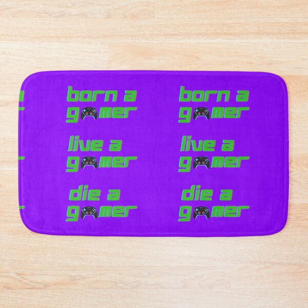 Item preview,  Born A Gamer Live A Gamer Die A Gamer - Funny Gaming Quotes designed and sold by LMoonDesigns.