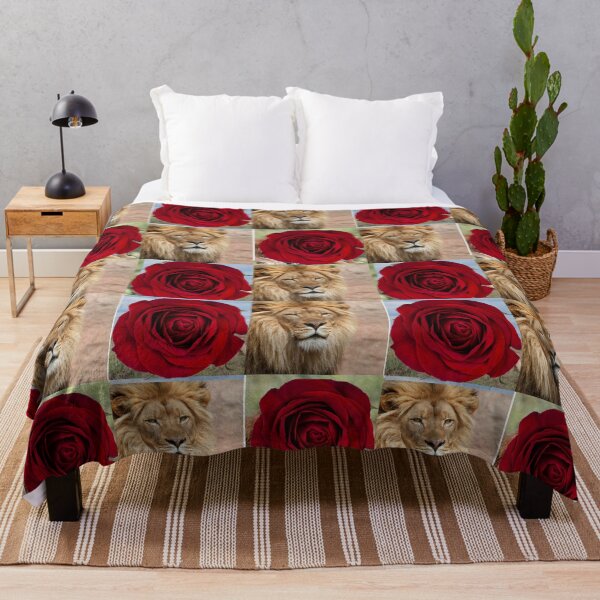 Item preview, Floral Red Roses and the Lion designed and sold by Hinny8.
