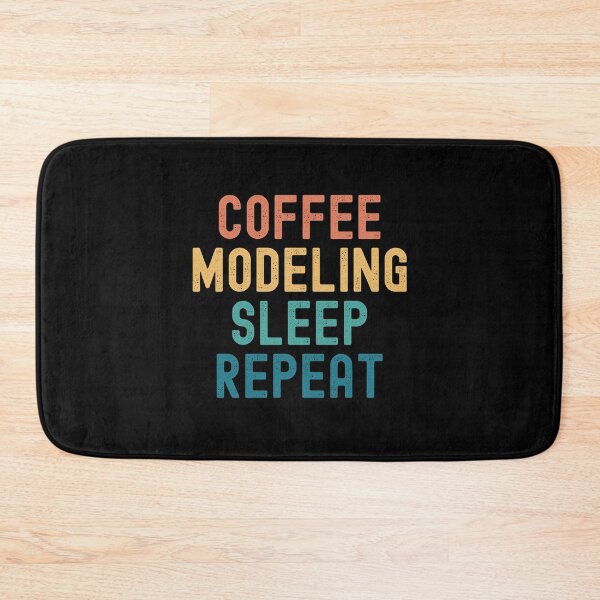 Item preview, Coffee Modeling Sleep Repeat - Funny Modeling & Coffee Gift designed and sold by kindxinn.