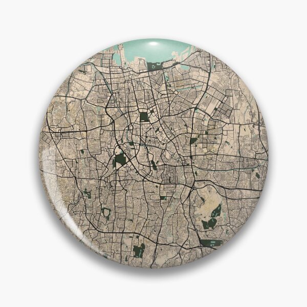 Item preview, Mapa de la ciudad de Yakarta de Indonesia - Vintage designed and sold by deMAP.