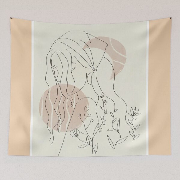 Item preview, Modern portrait illustrated art designed and sold by Bkstores.