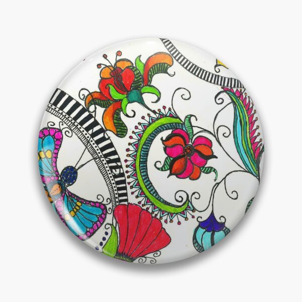Item preview, Floral zentangle designed and sold by Design-Arte.