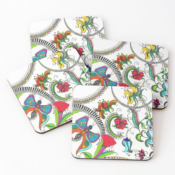 Item preview, Floral zentangle designed and sold by Design-Arte.