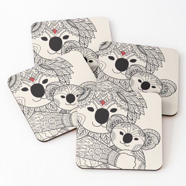 Item preview, Art for this big baby koala and his mom in Mandala designed and sold by Fashion-vintage.