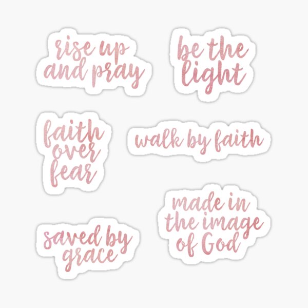 Christian Cross Sticker Pack Sticker for Sale by walk-by-faith