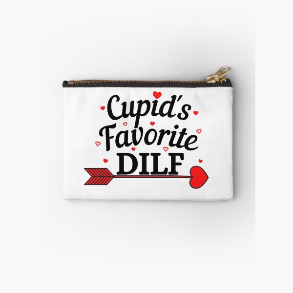 Item preview, Cupids Favorite DILF (black text) - Funny Valentines - Gift for Dads designed and sold by CaitU.