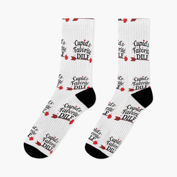 Item preview, Cupids Favorite DILF (black text) - Funny Valentines - Gift for Dads designed and sold by CaitU.