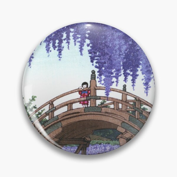 Item preview, Wisteria at Kameido by Kawase Hasui designed and sold by Takeda-art.