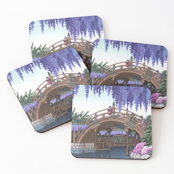 Item preview, Wisteria at Kameido by Kawase Hasui designed and sold by Takeda-art.