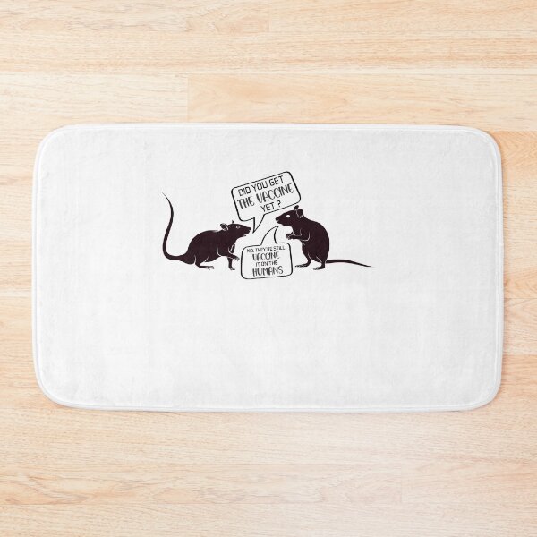 Item preview, Vacuna divertida para ratas: ¿ya te pusiste la vacuna? designed and sold by Eamali.
