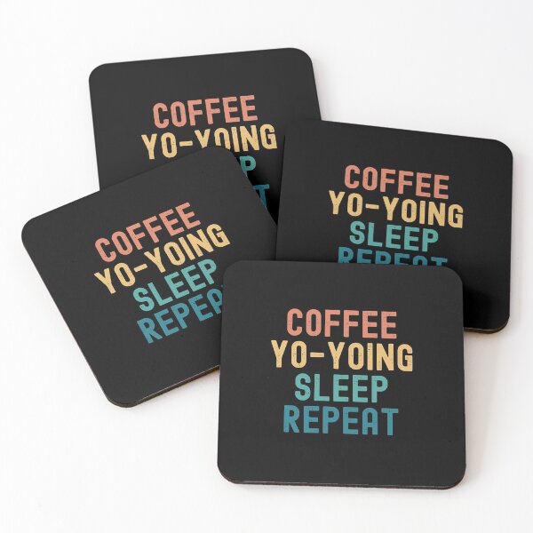 Item preview, Coffee Yo-Yoing Sleep Repeat - Funny Yo-Yoing & Coffee Gift designed and sold by kindxinn.