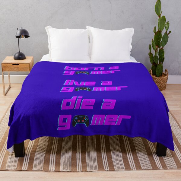 Item preview, Born A Gamer Live A Gamer Die A Gamer - Funny Gaming Quotes designed and sold by LMoonDesigns.