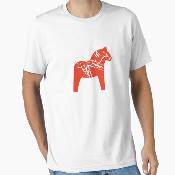 Item preview, Red Dala Horse Swedish Wooden Horse Dalahäst Sweden Souvenir  designed and sold by craftee.