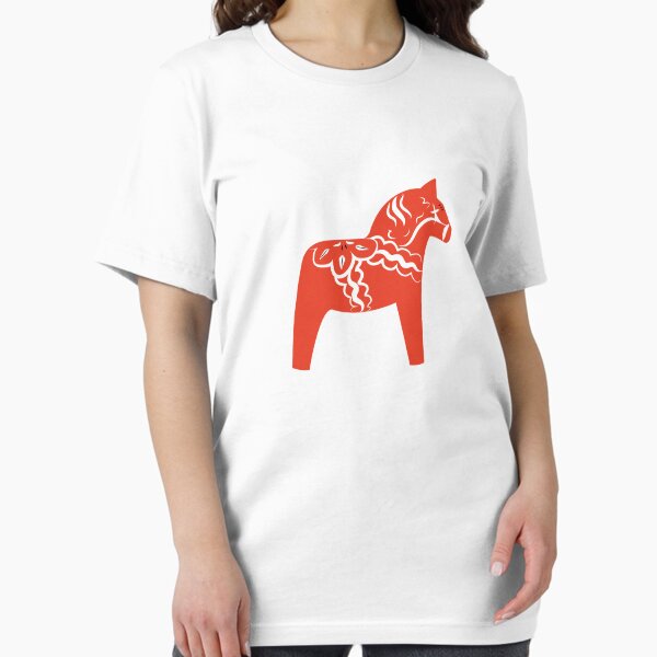 Item preview, Red Dala Horse Swedish Wooden Horse Dalahäst Sweden Souvenir  designed and sold by craftee.