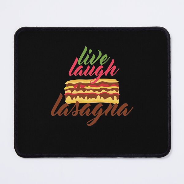 Item preview, live laugh lasagna funny food lovers quote with lasagna illustration  designed and sold by KElife.