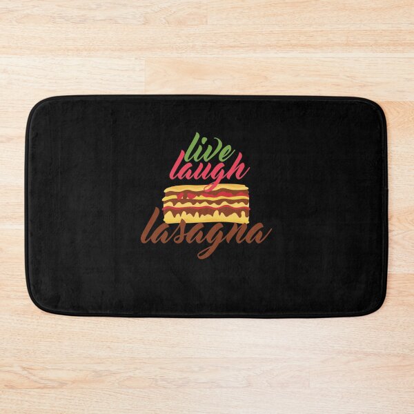 Item preview, live laugh lasagna funny food lovers quote with lasagna illustration  designed and sold by KElife.
