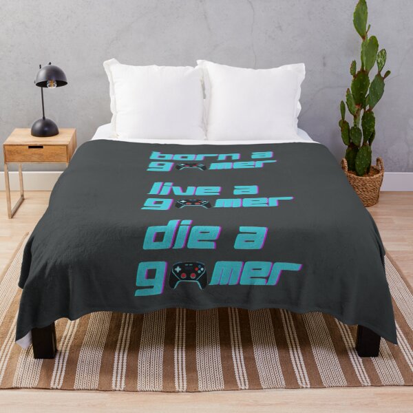 Item preview, Born A Gamer Live A Gamer Die A Gamer - Funny Gaming Quotes designed and sold by LMoonDesigns.