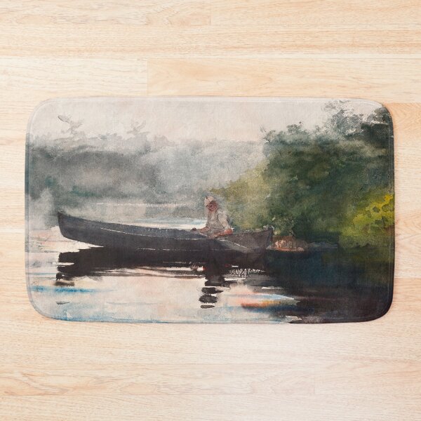 Item preview, Watercolor Painting The End of the Day, Adirondacks (1890) by Winslow Homer designed and sold by Designedbysm.