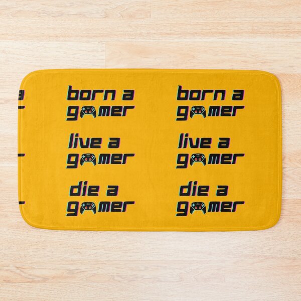 Item preview,  Born A Gamer Live A Gamer Die A Gamer - Funny Gaming Quotes designed and sold by LMoonDesigns.