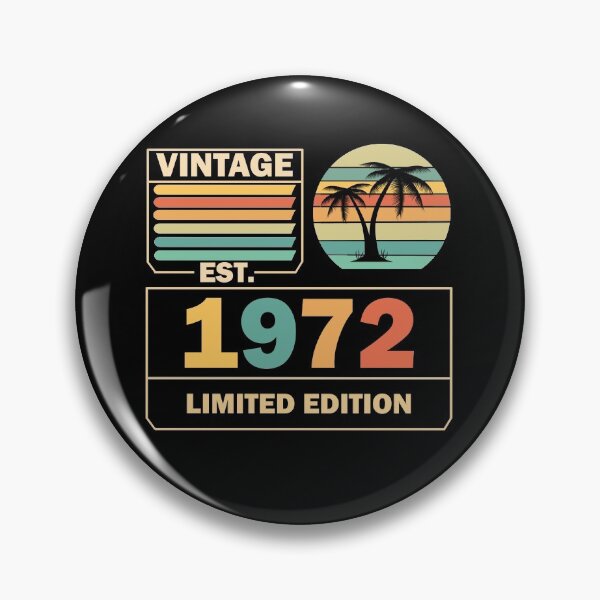 Item preview, Est 1972 Vintage 1972 Limited Edition Birthday designed and sold by Rami Khalifah.