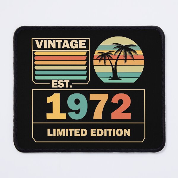 Item preview, Est 1972 Vintage 1972 Limited Edition Birthday designed and sold by Rami Khalifah.