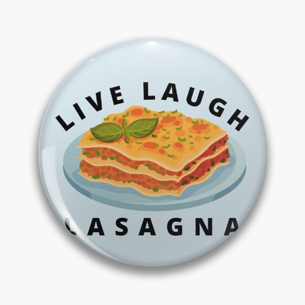 Artikelvorschau, Lustiger Live-Lachen-Lasagne-Aufkleber entworfen und verkauft von Paper Hearteu.