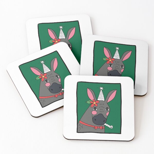 Item preview, Happy Birthday funny illustration with donkey designed and sold by SolArt88.
