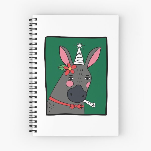 Item preview, Happy Birthday funny illustration with donkey designed and sold by SolArt88.