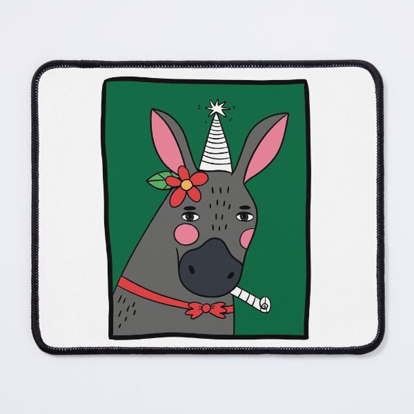 Item preview, Happy Birthday funny illustration with donkey designed and sold by SolArt88.