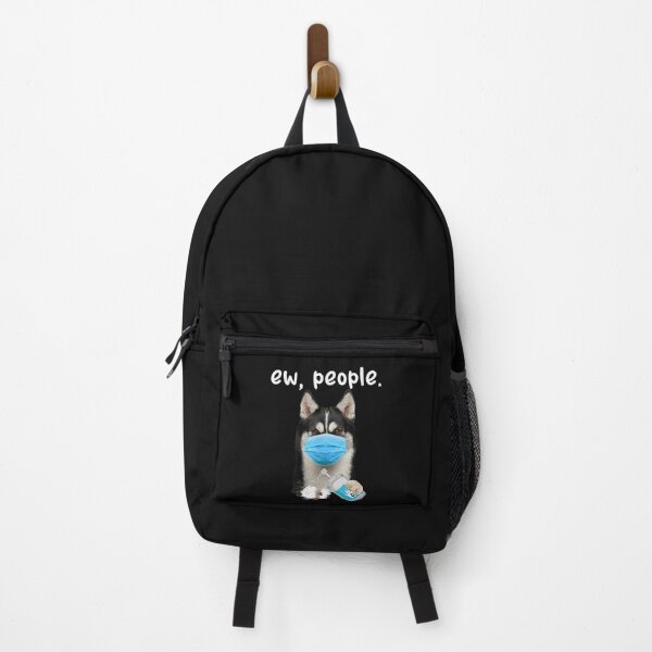 Item preview, Cute Siberian Husky Dog Ew People Dog Wearing A Face Mask designed and sold by Evrard123123.