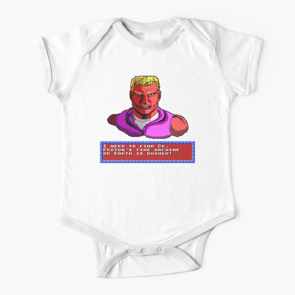 Duke Nukem Retro Pixel DOS game fan shirt Baby One-Piece