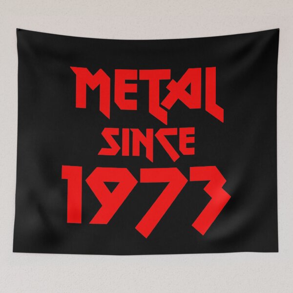 Item preview, Gift for 48 Year Old Metal Since 1973 48th Birthday designed and sold by WPahat.