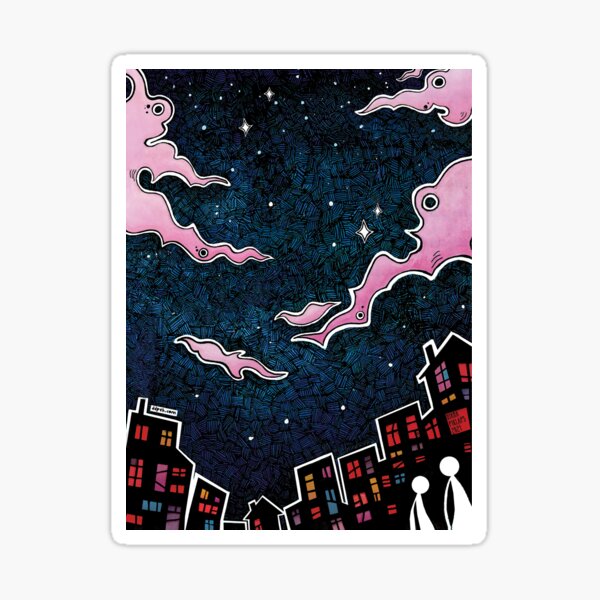 Velvet Berlin II - Berlin-inspired Cityscape Illustration Sticker