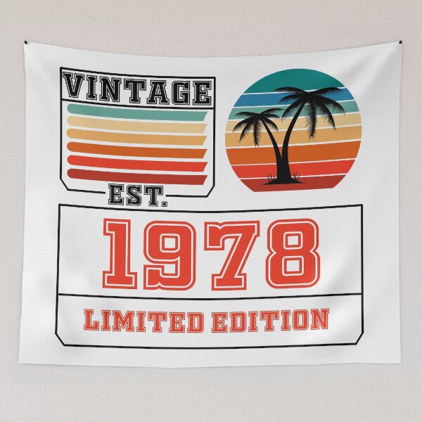Item preview, Vintage Est. 1978 44th Birthday Limited Edition 44 Years Old  designed and sold by Rami Khalifah.