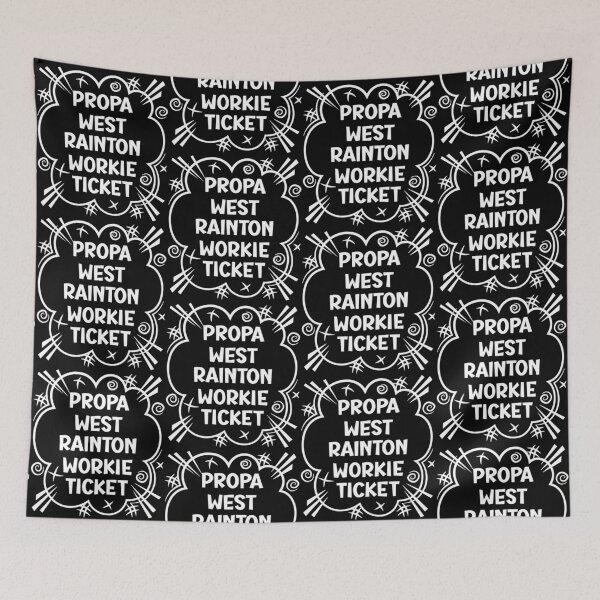 Artikelvorschau, PROPA WEST RAINTON WORKIE TICKET ein freches Design für Leute aus West Rainton im Nordosten Englands entworfen und verkauft von robimerch.