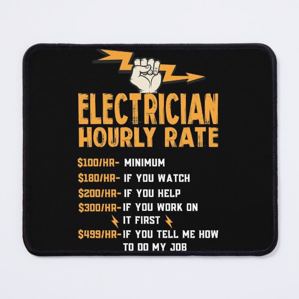 Item preview, Electrician Hourly Rate designed and sold by GoZayaan.