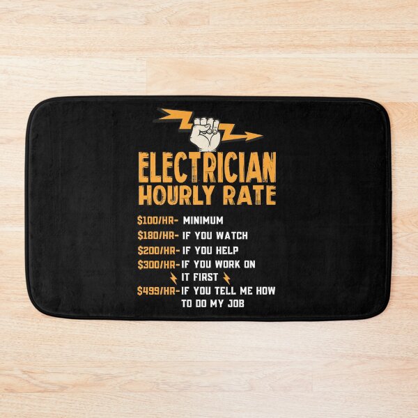 Item preview, Electrician Hourly Rate designed and sold by GoZayaan.