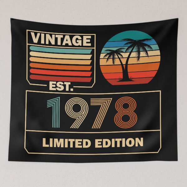 Item preview, Vintage Est. 1978 44th Birthday Limited Edition 44 Years Old  designed and sold by Rami Khalifah.