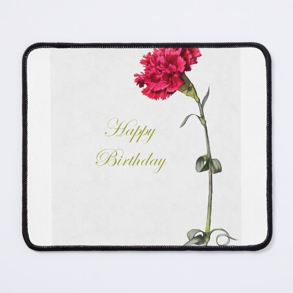 Item preview, Happy Birthday Single Stem Red Carnation designed and sold by taiche.