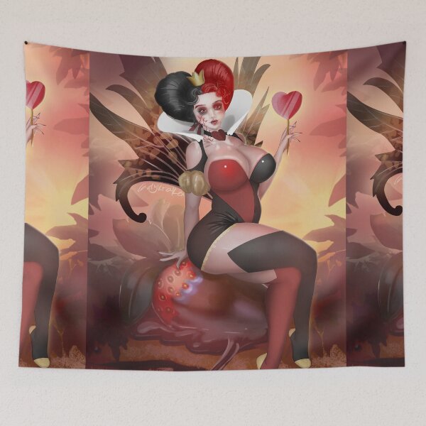 Item preview, Queen Red Hearts Broken Doll designed and sold by ladykraken.
