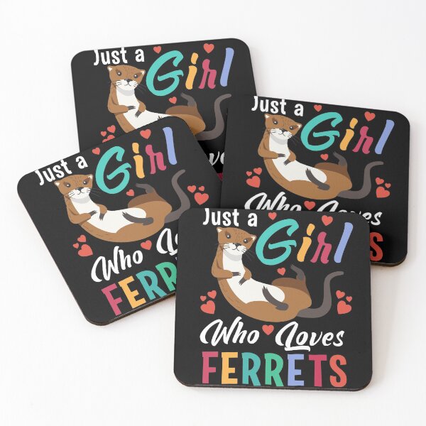 Item preview, Just a Girl Who Loves Ferrets designed and sold by GoZayaan.