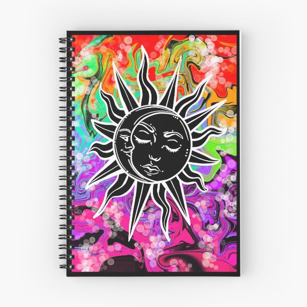 Item preview, Celestial rainbow sun marble design designed and sold by GirlofRandom.
