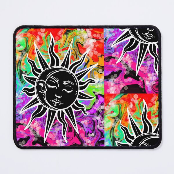 Item preview, Celestial rainbow sun marble design designed and sold by GirlofRandom.
