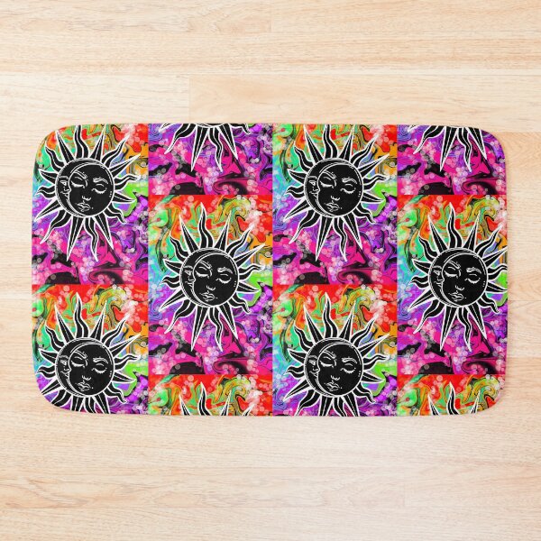 Item preview, Celestial rainbow sun marble design designed and sold by GirlofRandom.